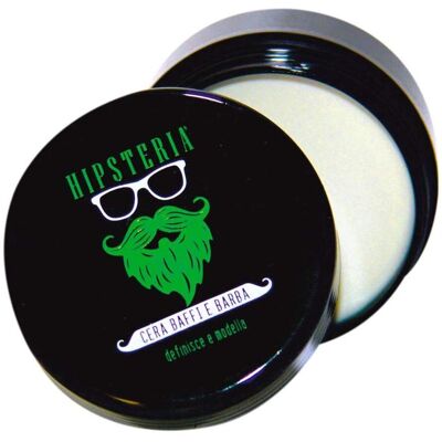 Cera per Barba e Baffi Hipsteria - Forte, Resistente all'Acqua, 50ml Cera per Barba e Baffi Hipsteria - Forte, Resistente all'Acqua, 50ml