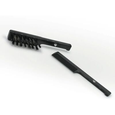 Hipsteria - Kit - Spazzola per barba - Pettine per barba - Cura della barba Hipsteria - Kit - Spazzola per barba - Pettine per barba - Cura della barba
