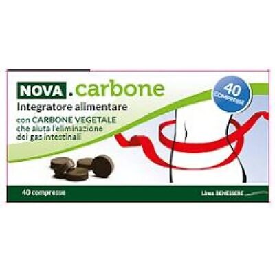 Nova Argentia Carbone Vegetale - Supporto digestivo - 40 Compresse Nova Argentia Carbone Vegetale - Supporto digestivo - 40 Compresse