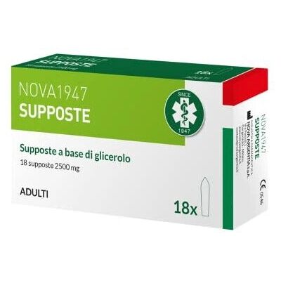 Nova Argentia Srl Glicerolo 2500mg Supposte - Laxativo per Adulti Nova Argentia Srl Glicerolo 2500mg Supposte - Laxativo per Adulti