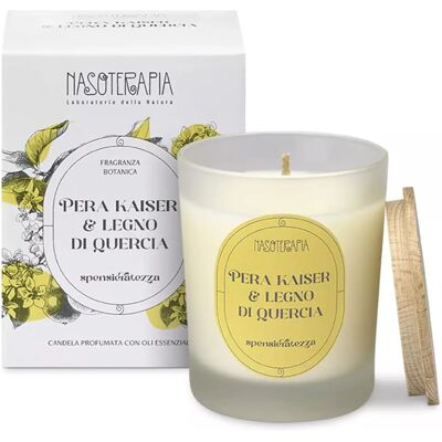 Amicafarmacia Nasoterapia Candela Pera Kaiser e Legno di Quercia - Candle Amicafarmacia Nasoterapia Candela Pera Kaiser e Legno di Quercia - Candle