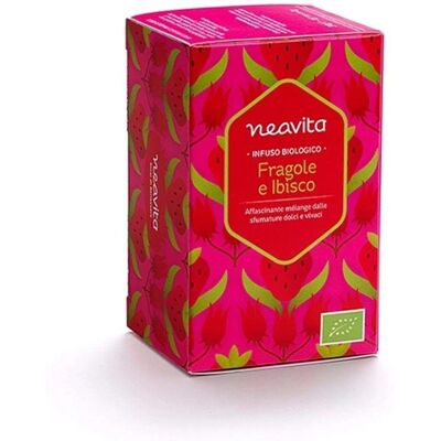 Tè biologico di fragole e ibisco Neavita - Misto di erbe Tè biologico di fragole e ibisco Neavita - Misto di erbe