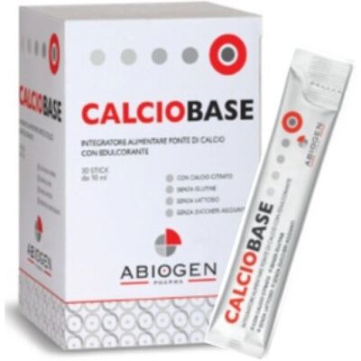 Abiogen Pharma Spa Calciobase Integratore liquido di calcio gusto ciliegia - 30 sticks Abiogen Pharma Spa Calciobase Integratore liquido di calcio gusto ciliegia - 30 sticks