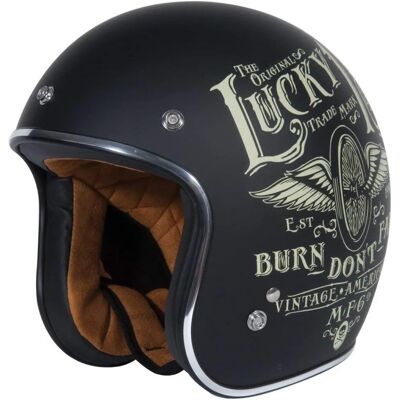 Casque Moto Noir Origine Primo Flying Wheel - Publicité Casque Moto Noir Origine Primo Flying Wheel - Publicité
