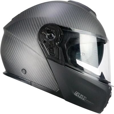 Casco de motocicleta CGM 560C Mad Pro Carbón Negro Opaco Casco de motocicleta CGM 560C Mad Pro Carbón Negro Opaco