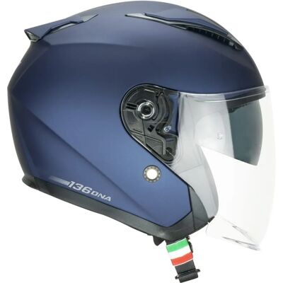 Casque moto jet CGM 136A Dna Mono Bleu - Casque de moto - Publicité Casque moto jet CGM 136A Dna Mono Bleu - Casque de moto - Publicité