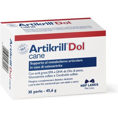 N.B.F. Lanes Artikrill Supporto Osteoartrite Cane - 30 Perle N.B.F. Lanes Artikrill Supporto Osteoartrite Cane - 30 Perle
