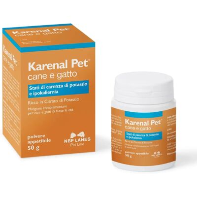 Nbf Lanes Vet Karenal Pet Polvere - Integratore di Potassio per Cani e Gatti Nbf Lanes Vet Karenal Pet Polvere - Integratore di Potassio per Cani e Gatti