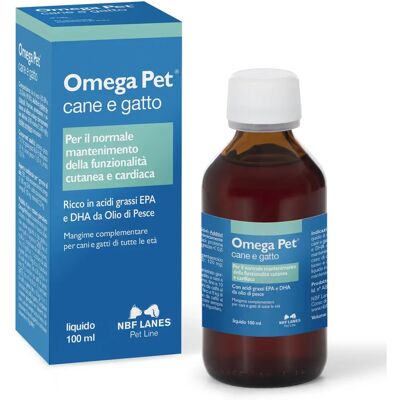 N.B.F. Lanes Omega Pet Gocce Liquide - Supporto Pelle e Cuore per Cani e Gatti N.B.F. Lanes Omega Pet Gocce Liquide - Supporto Pelle e Cuore per Cani e Gatti