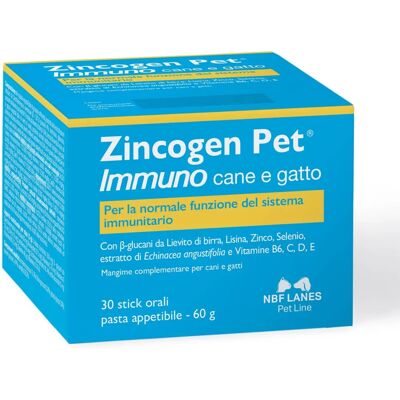 N.B.F. LANES Srl Zincogen Pet Immuno - Integratore N.B.F. LANES Srl Zincogen Pet Immuno - Integratore