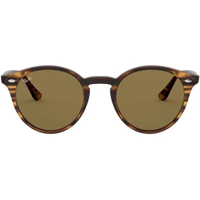Ray-Ban Rb2180 Polarized Lunettes de Soleil - Rondes - Marron - 49 MM - Publicité Ray-Ban Rb2180 Polarized Lunettes de Soleil - Rondes - Marron - 49 MM - Publicité