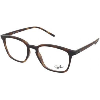 Ray-Ban RX7185 2012 Havana Quadratische Brillenfassung - Unisex Ray-Ban RX7185 2012 Havana Quadratische Brillenfassung - Unisex