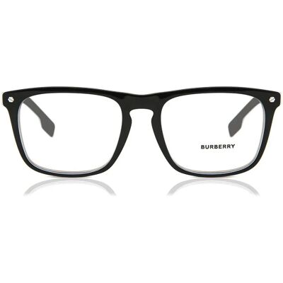 Burberry BE2340 3798 Schwarze Brille - Quadratisch Kunststoff Unisex Burberry BE2340 3798 Schwarze Brille - Quadratisch Kunststoff Unisex