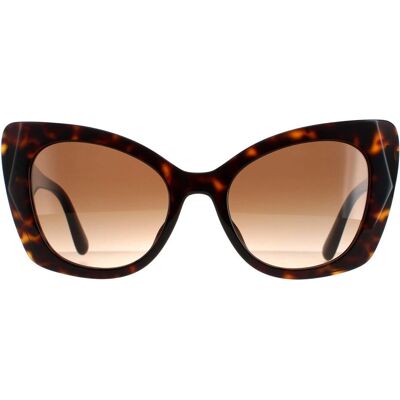 Dolce & Gabbana DG4405F Donker Havana Bruin Gradient Zonnebril - Zonnebril Dolce & Gabbana DG4405F Donker Havana Bruin Gradient Zonnebril - Zonnebril