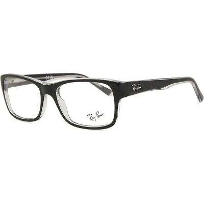 Ray-Ban RX5268 Unisex Rechteckige Sonnenbrille - Schwarz, Transparent Ray-Ban RX5268 Unisex Rechteckige Sonnenbrille - Schwarz, Transparent