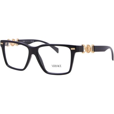 Versace Modell 3335 - Quadratische Schwarze Brille Versace Modell 3335 - Quadratische Schwarze Brille