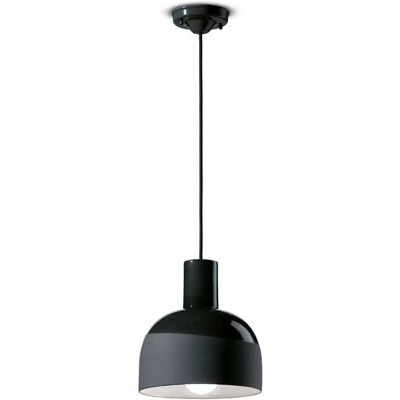 Ferroluce Handgefertigte Keramik-Pendelleuchte C2400 - Schwarz Ferroluce Handgefertigte Keramik-Pendelleuchte C2400 - Schwarz
