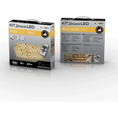 Striscia LED Suprema Tecnomat - 10m, Bianco caldo 3000K, 24W Striscia LED Suprema Tecnomat - 10m, Bianco caldo 3000K, 24W