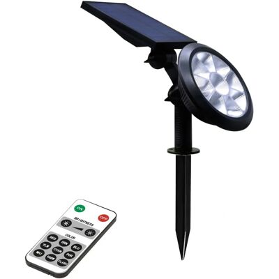 Picchetto Solare Bricoman 3W RGB Bianco - Luce da Giardino Picchetto Solare Bricoman 3W RGB Bianco - Luce da Giardino