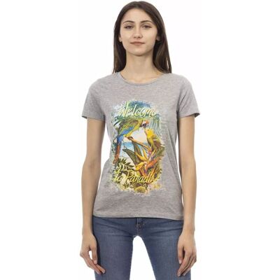 Trussardi Action Grau XS T-Shirt Trussardi Action Grau XS T-Shirt
