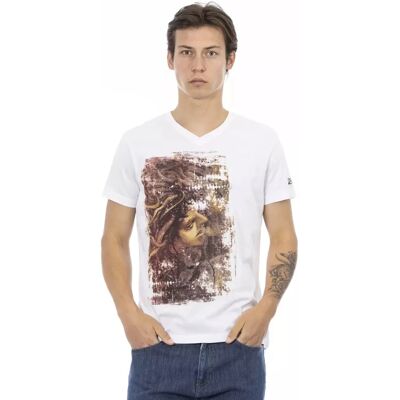 Trussardi Action Witte Katoenen T-shirt - Herenkleding T-shirts L Trussardi Action Witte Katoenen T-shirt - Herenkleding T-shirts L