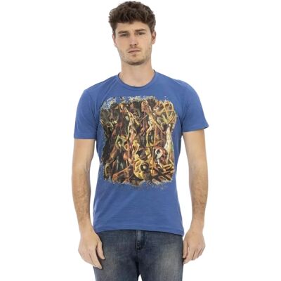 Trussardi Blaue Baumwoll-T-Shirt - Herrenbekleidung - Casual Trussardi Blaue Baumwoll-T-Shirt - Herrenbekleidung - Casual
