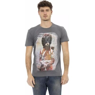 Trussardi Action Graues Baumwoll-T-Shirt - Herren Trussardi Action Graues Baumwoll-T-Shirt - Herren