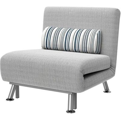Homcom Poltrona Letto Grigia Design Moderno Multifunzionale Homcom Poltrona Letto Grigia Design Moderno Multifunzionale