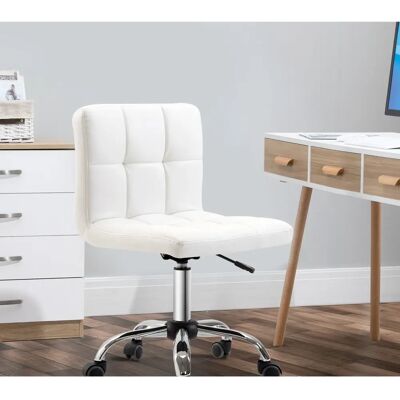 Homcom Sedia da Ufficio Ergonomica Bianca - Sedia da Ufficio Homcom Sedia da Ufficio Ergonomica Bianca - Sedia da Ufficio