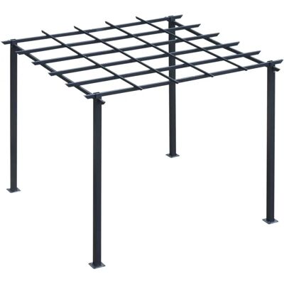 Outsunny Gartenpergola - Elegante Rostfreie Struktur - 297x295x230cm Outsunny Gartenpergola - Elegante Rostfreie Struktur - 297x295x230cm