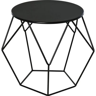 Homcom Tavolino Nero Stile Nordico Minimalista - Tavolino da Caffè Homcom Tavolino Nero Stile Nordico Minimalista - Tavolino da Caffè