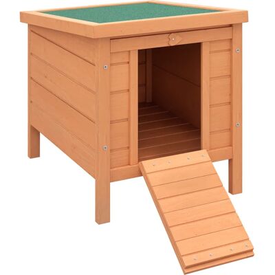 PawHut Gabbia per Conigli - Gabbia in Legno per Piccoli Animali con Tetto Resistente PawHut Gabbia per Conigli - Gabbia in Legno per Piccoli Animali con Tetto Resistente