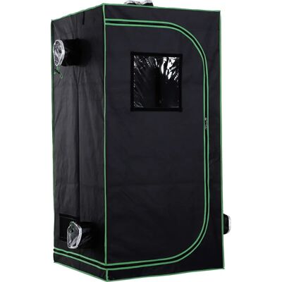Tenda da Coltivazione Outsunny - 80x80x160cm - Riflette il 98% della Luce Tenda da Coltivazione Outsunny - 80x80x160cm - Riflette il 98% della Luce
