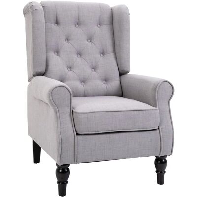 Homcom Poltrona Chesterfield - Stile Francese, Cuscini Rimovibili, Seduta Confortevole Homcom Poltrona Chesterfield - Stile Francese, Cuscini Rimovibili, Seduta Confortevole
