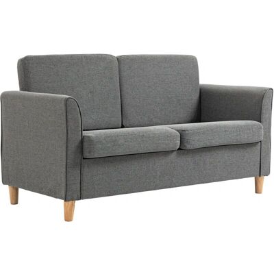 Divano in Lino Compatto 2 Posti Homcom - Stabile & Elegante Divano in Lino Compatto 2 Posti Homcom - Stabile & Elegante
