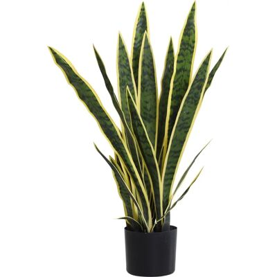 Sanseveria Artificiale Outsunny con Vaso - Decorazione Interni/Esterni Sanseveria Artificiale Outsunny con Vaso - Decorazione Interni/Esterni