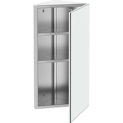 Armadio angolare bagno Homcom - Specchio, Acciaio Inox, 60x30x18.4cm Armadio angolare bagno Homcom - Specchio, Acciaio Inox, 60x30x18.4cm