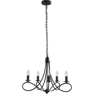 Lámpara vintage ajustable de acero negra Homcom - 58cm Lámpara vintage ajustable de acero negra Homcom - 58cm