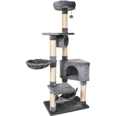 Albero per Gatti PawHut Multi-Piattaforme Grigio - Albero per Gatti Albero per Gatti PawHut Multi-Piattaforme Grigio - Albero per Gatti