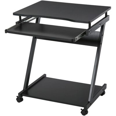 HOMCOM Scrivania compatta con ruote - 60x48x73cm HOMCOM Scrivania compatta con ruote - 60x48x73cm