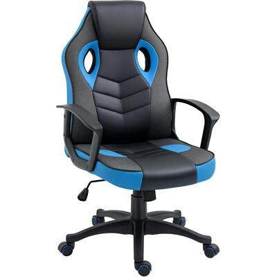 Chaise Gaming Bureau Vinsetto - Réglable, Pivotante, Similicuir - Publicité Chaise Gaming Bureau Vinsetto - Réglable, Pivotante, Similicuir - Publicité