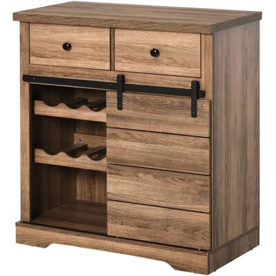 Homcom Credenza - Estilo industrial para cocina - Vintage 80x39x86cm Homcom Credenza - Estilo industrial para cocina - Vintage 80x39x86cm