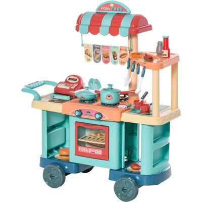 Cucina Giocattolo Homcom per Bambini 3-6 Anni - 50 Accessori Inclusi Cucina Giocattolo Homcom per Bambini 3-6 Anni - 50 Accessori Inclusi