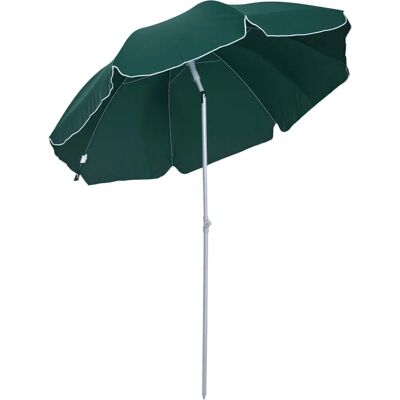 Telo da sole Outsunny - Ombrello da giardino regolabile 220cm - Verde scuro Telo da sole Outsunny - Ombrello da giardino regolabile 220cm - Verde scuro