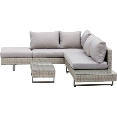 Set Divani da Giardino Outsunny - Grigio - Mobili Modulari da Esterno Set Divani da Giardino Outsunny - Grigio - Mobili Modulari da Esterno