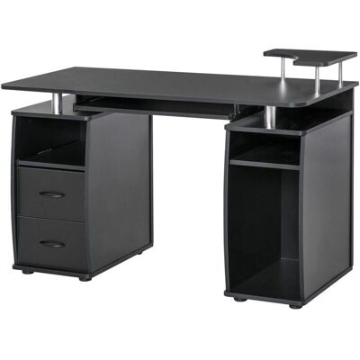 Scrivania Ufficio Homcom - 120x55x85cm - Nero - Design Industriale Moderno Scrivania Ufficio Homcom - 120x55x85cm - Nero - Design Industriale Moderno