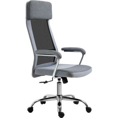Chaise de Bureau Vinsetto Grise - Ergonomique, Réglable, Pivotante - Mobilier de Bureau - Publicité Chaise de Bureau Vinsetto Grise - Ergonomique, Réglable, Pivotante - Mobilier de Bureau - Publicité