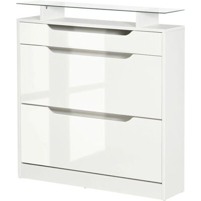 Homcom Armário de Sapatos Branco Moderno 16 Pares Homcom Armário de Sapatos Branco Moderno 16 Pares
