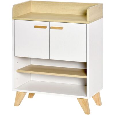 HOMCOM Armoire de Rangement Blanche Multifonction - 60x30x78cm - Publicité HOMCOM Armoire de Rangement Blanche Multifonction - 60x30x78cm - Publicité
