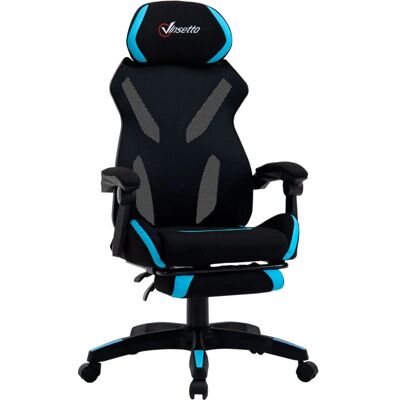 Sedia da Ufficio Gaming Ergonomica Vinsetto - Nero & Blu - 65x65x119-129cm Sedia da Ufficio Gaming Ergonomica Vinsetto - Nero & Blu - 65x65x119-129cm